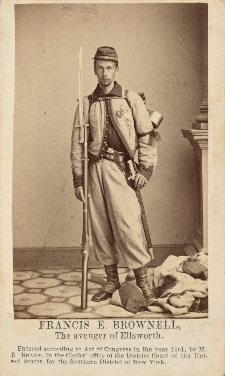 フランシス・E・ブラウネル、1861年（写真） 作： マシューブレイディ