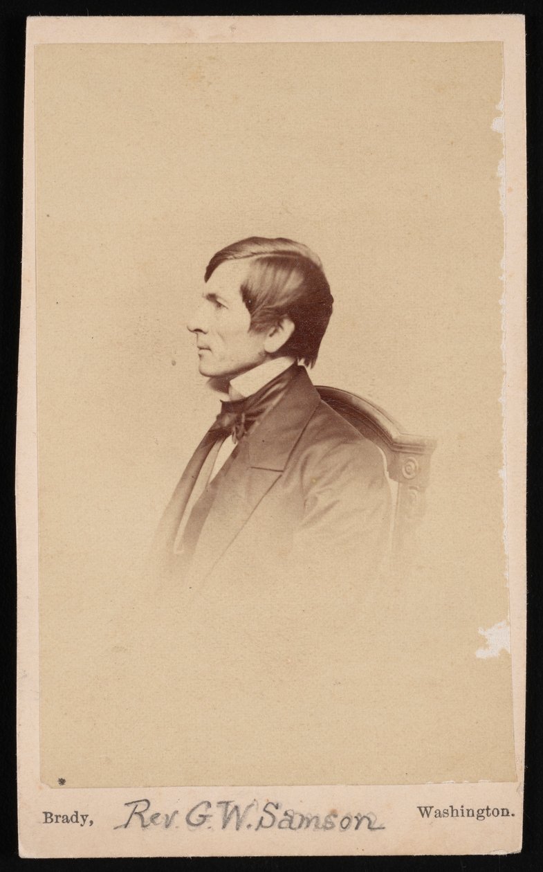 ジョージ・ホワイトフィールド・サムソン牧師の肖像、1819～1896年、1896年以前。 作： マシューブレイディ