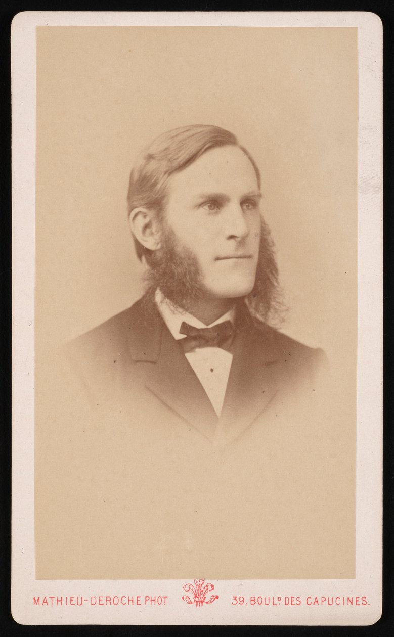 サミュエル・ハバード・スカダー（Samuel Hubbard Scudder）1837-1911年、1871年頃の肖像。 作： マシュー・デロッシュ