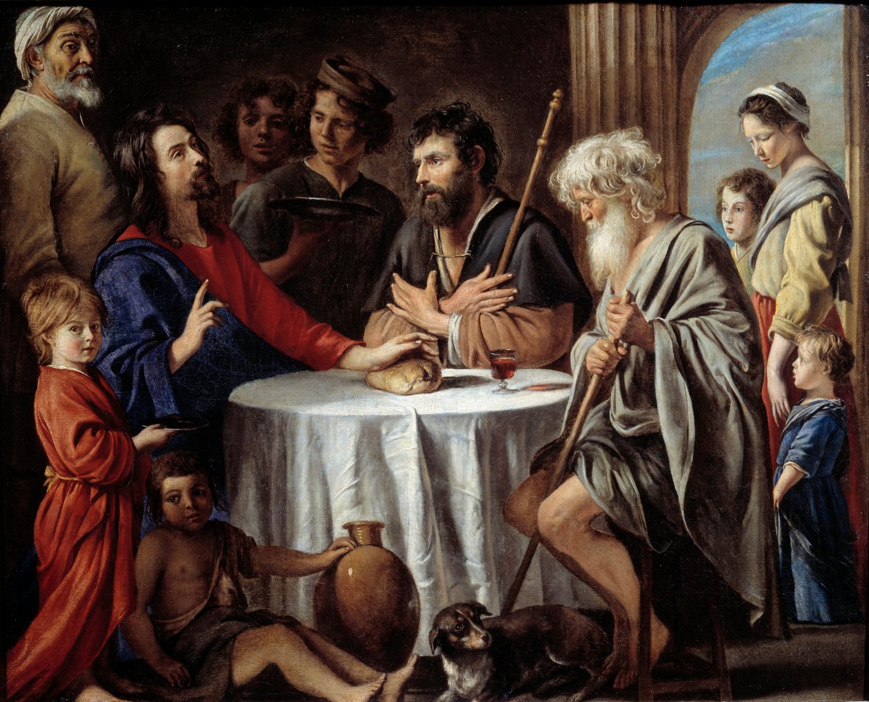 Emmaus pelerinsマチュー・ル・ナイン（ルナイン）の絵画（1607年〜1677年 作： マチュー・ル・ナン
