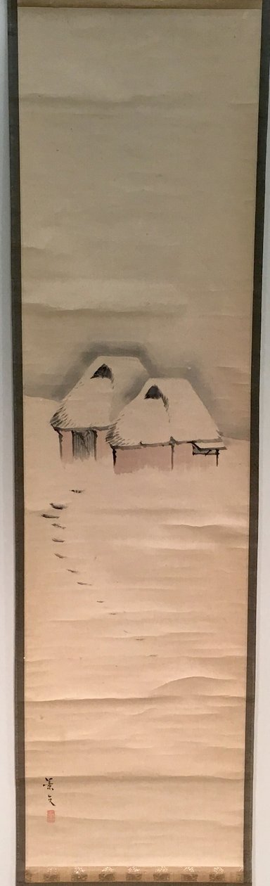 雪の中の2つの小屋 作： 松村敬文