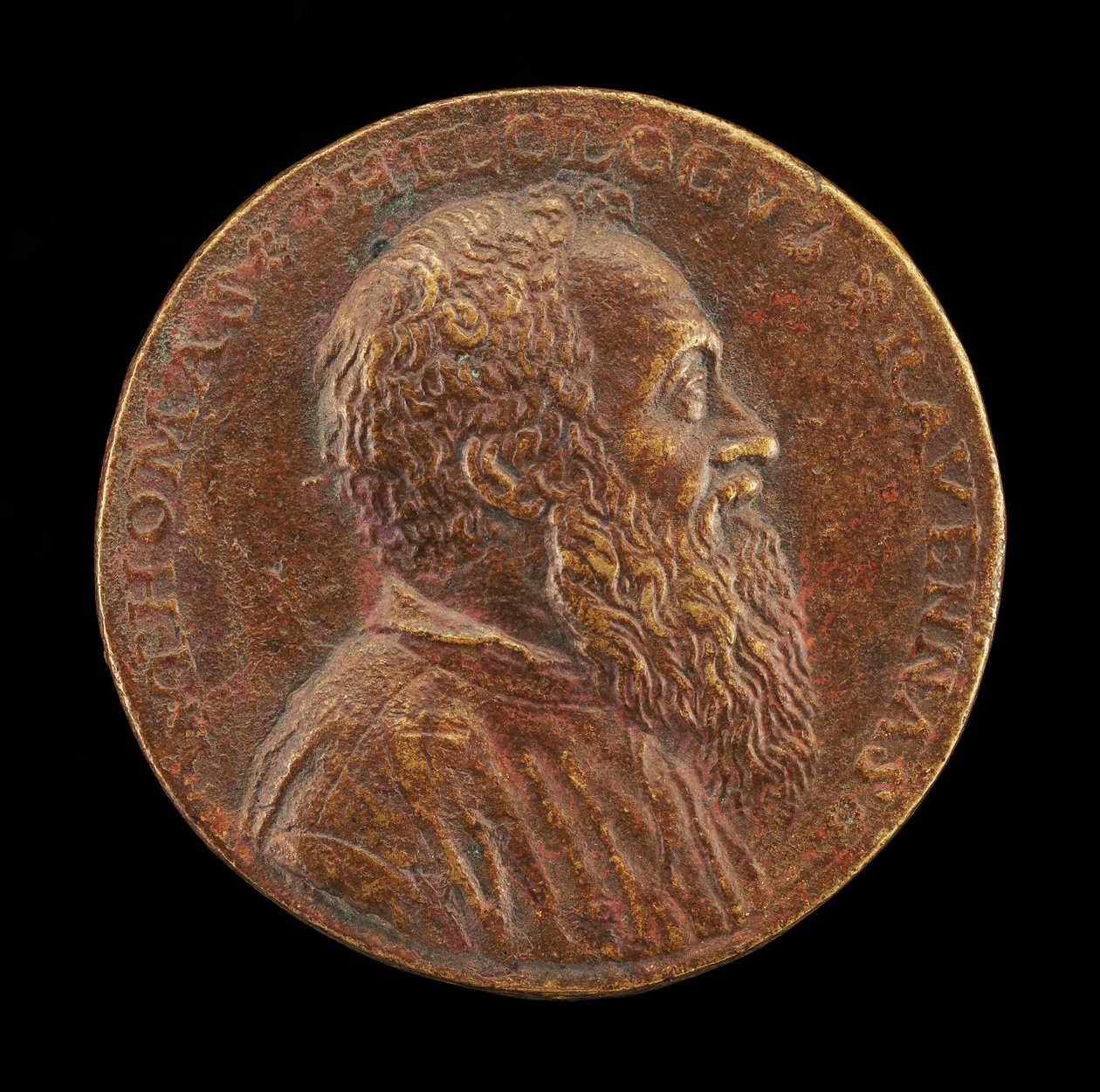 Tommaso Rangone, 1493-1577, Ravenna の医者 [表面], 1562. 作： マッテオ・パガーニ