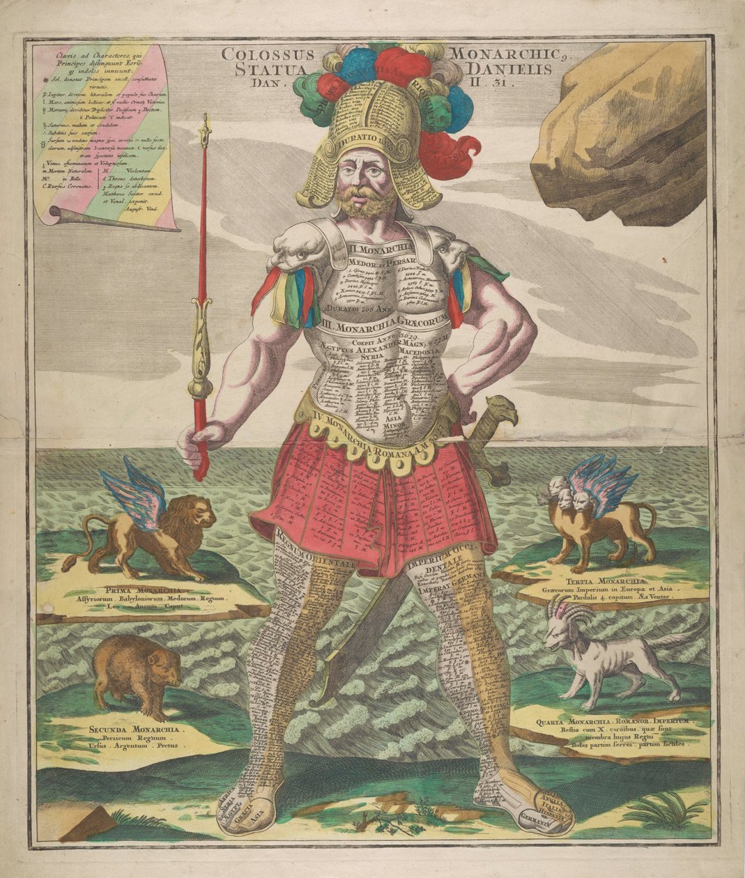 コロッサス君主 ダニエル像、1730年。 作： Matthaeus Seutter