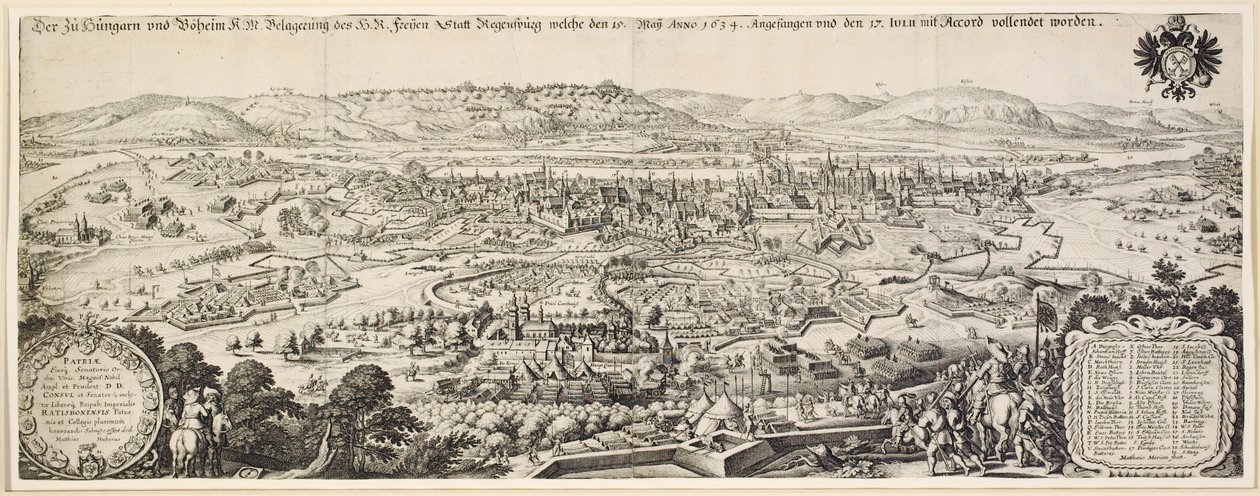 レーゲンスブルクの包囲、1634 作： マテウス・ザ・エルダー・メリアン