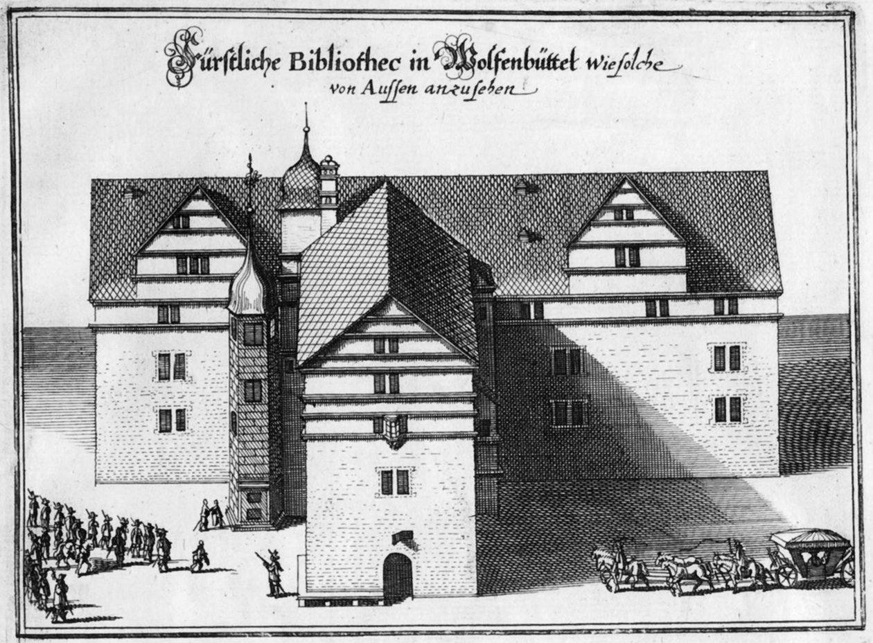 1655年から1660年の間にヴォルフェンビュッテルにあるヘルツォークアウグスト図書館 作： マテウス・ザ・エルダー・メリアン