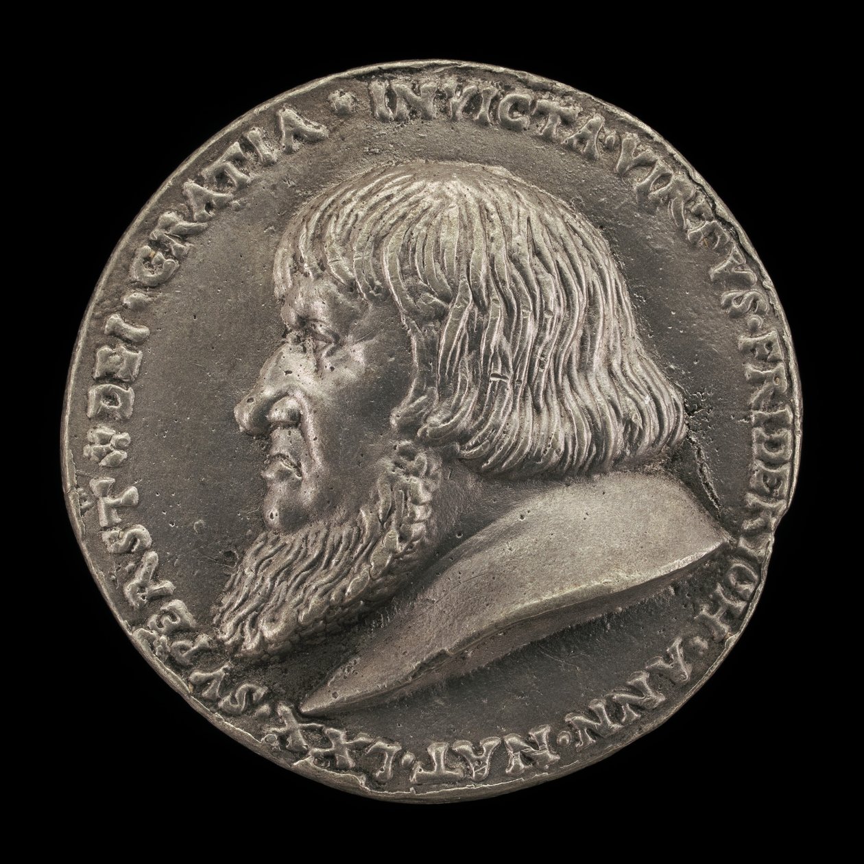 フリードリッヒ・ザ・エルダー（1460-1536）、ブランデンブルク＝アンスバッハのマルグレーブ 1486年（裏面）、1528年 作： マテス・ガベル