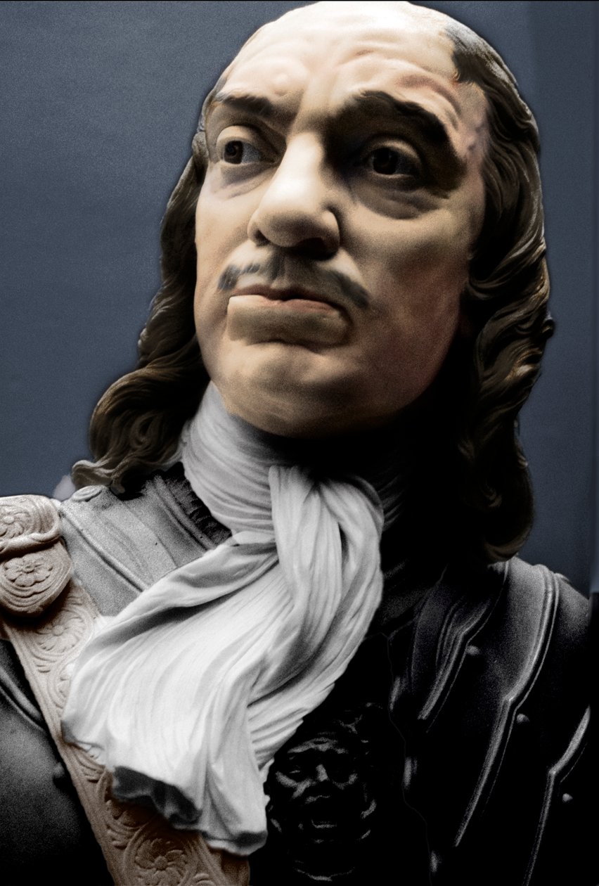 ロードプロテクターの胸像Oliver Cromwell、1860 作： マシューノーブル