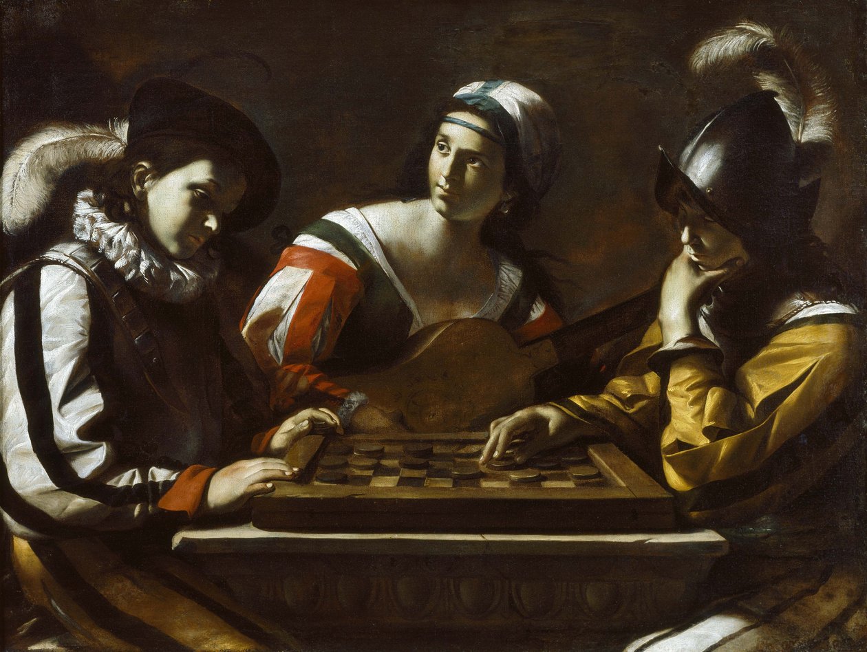 ドラフトのゲーム、1630年代 作： マティア・プレティ