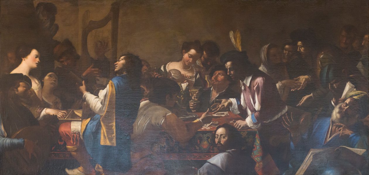 Alegoria dos cinco sentidos 作： マティア (1613-99) プレティ