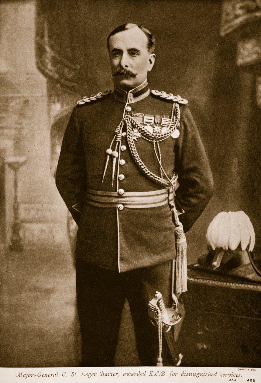 C. St. Leger Barter少将、1914-19年に著名なサービスに対してKCBを授与 作： マウルとフォックス