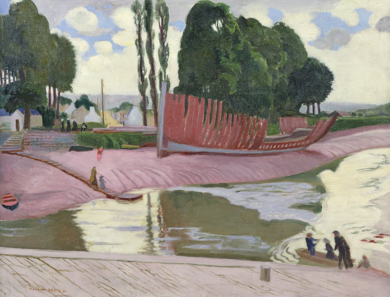 ランデルノー川、1924年 作： モーリス・デニス