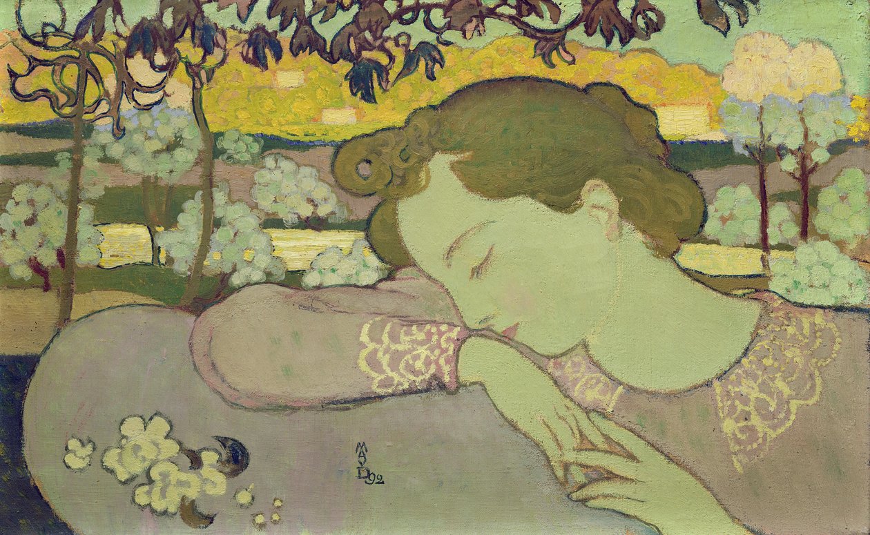 眠れる女、1892 作： モーリス・デニス