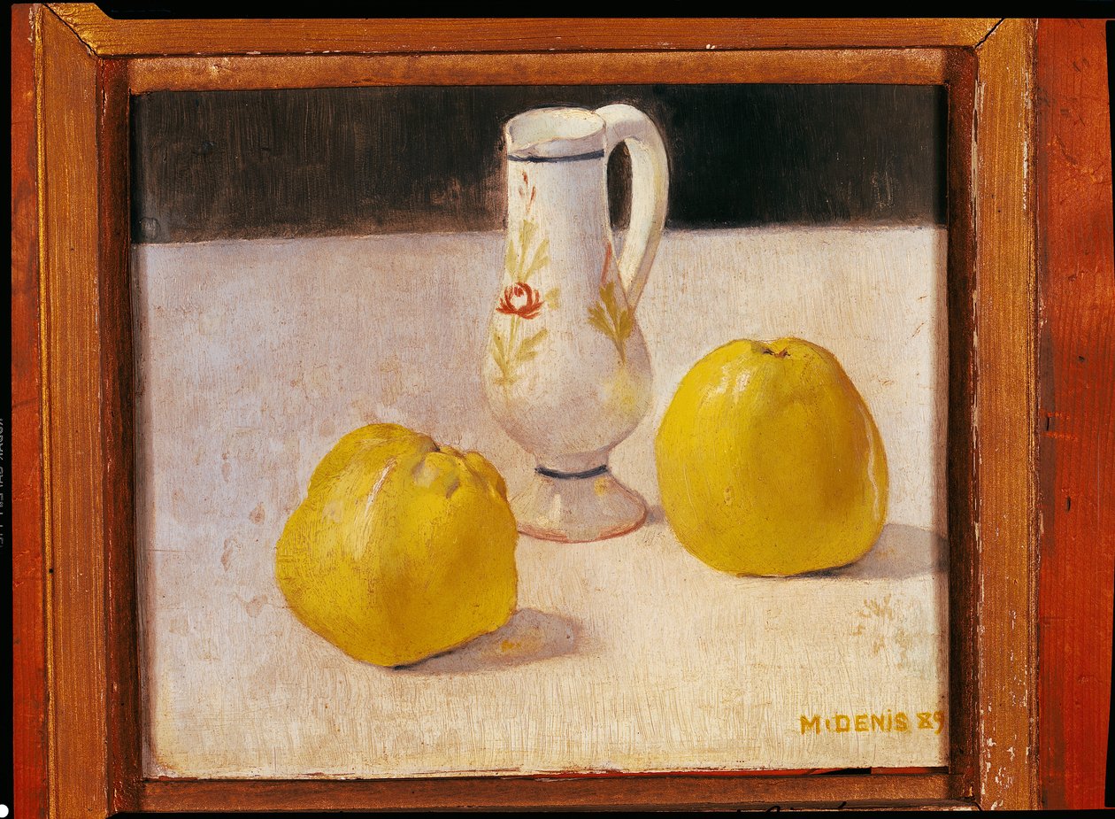 リンゴのある静物、1889 作： モーリス・デニス