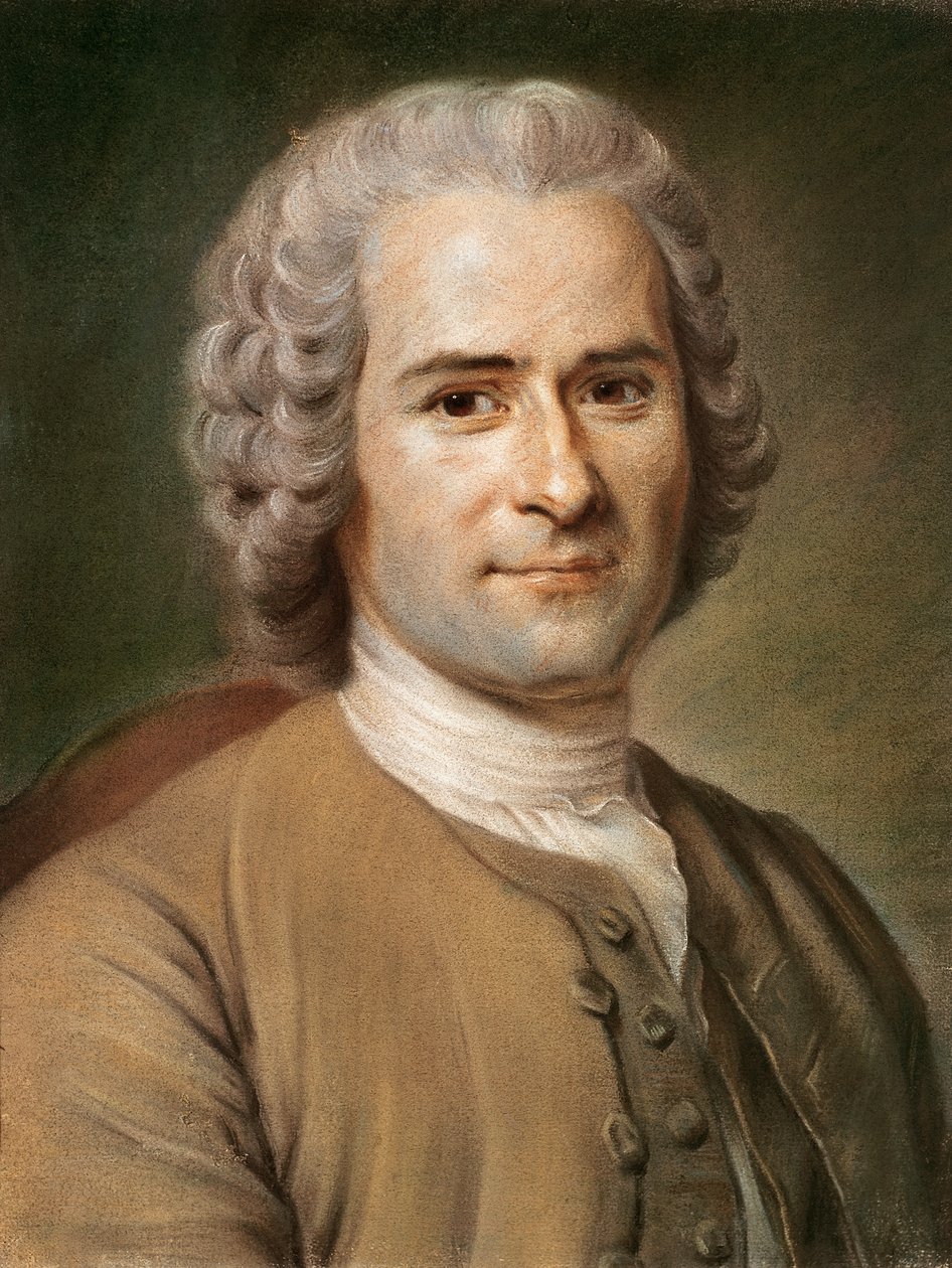 ジャン=ジャック・ルソー（1712-78）1753年以降（紙にパステル） 作： モーリス・クエンティン・ド・ラ・トゥール