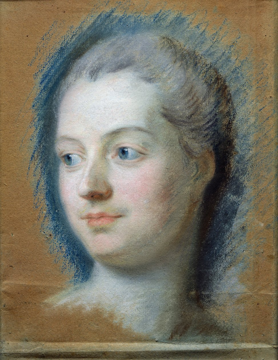 ポンパドゥール夫人の肖像（1721-64）1752（紙にパステル） 作： モーリス・クエンティン・ド・ラ・トゥール