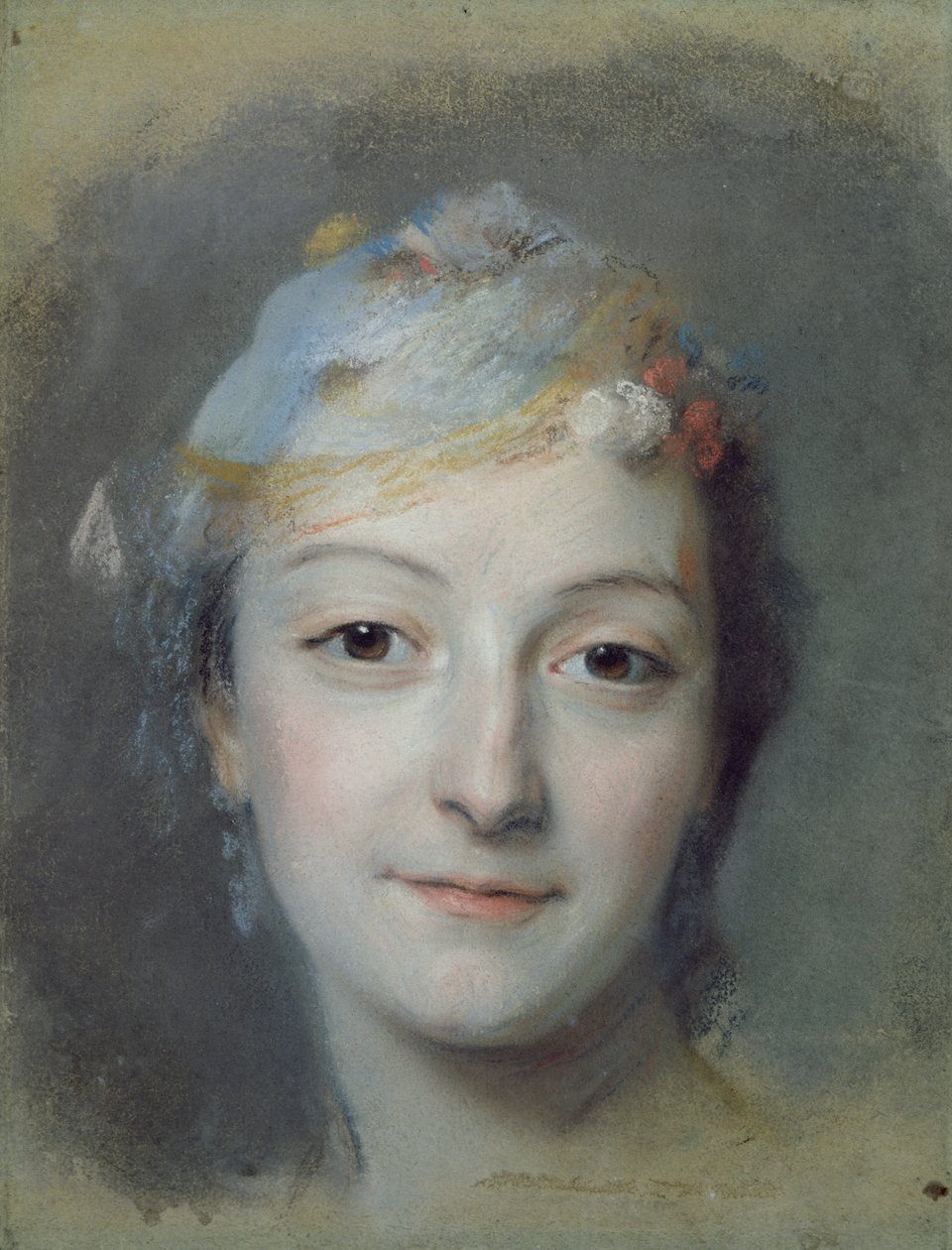 マリー・フェルの肖像（1713-78）1757（紙にパステル） 作： モーリス・クエンティン・ド・ラ・トゥール