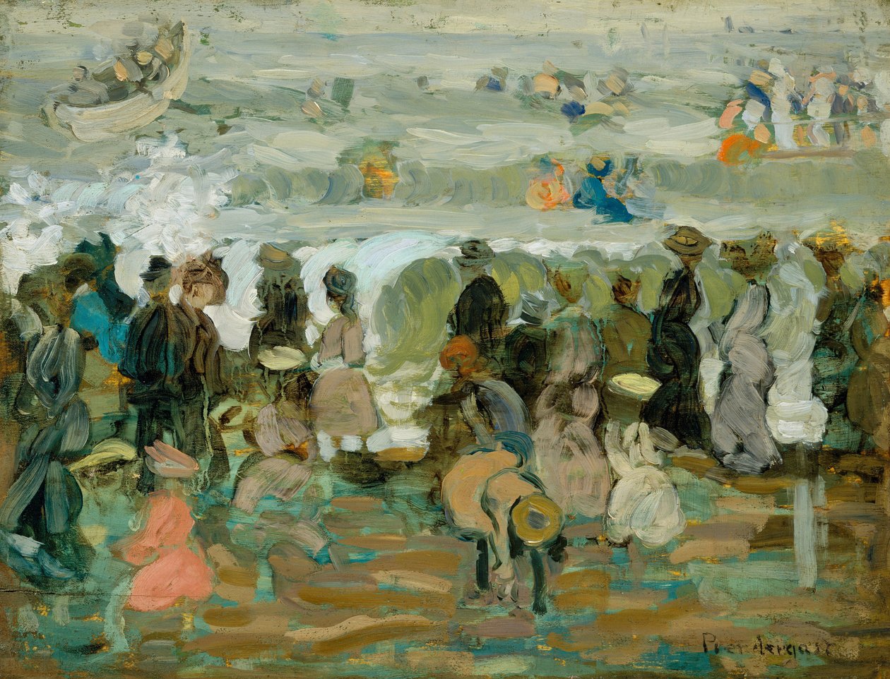 嵐の後、1898-1903 作： モーリス・ブラジル・プレンダーガスト