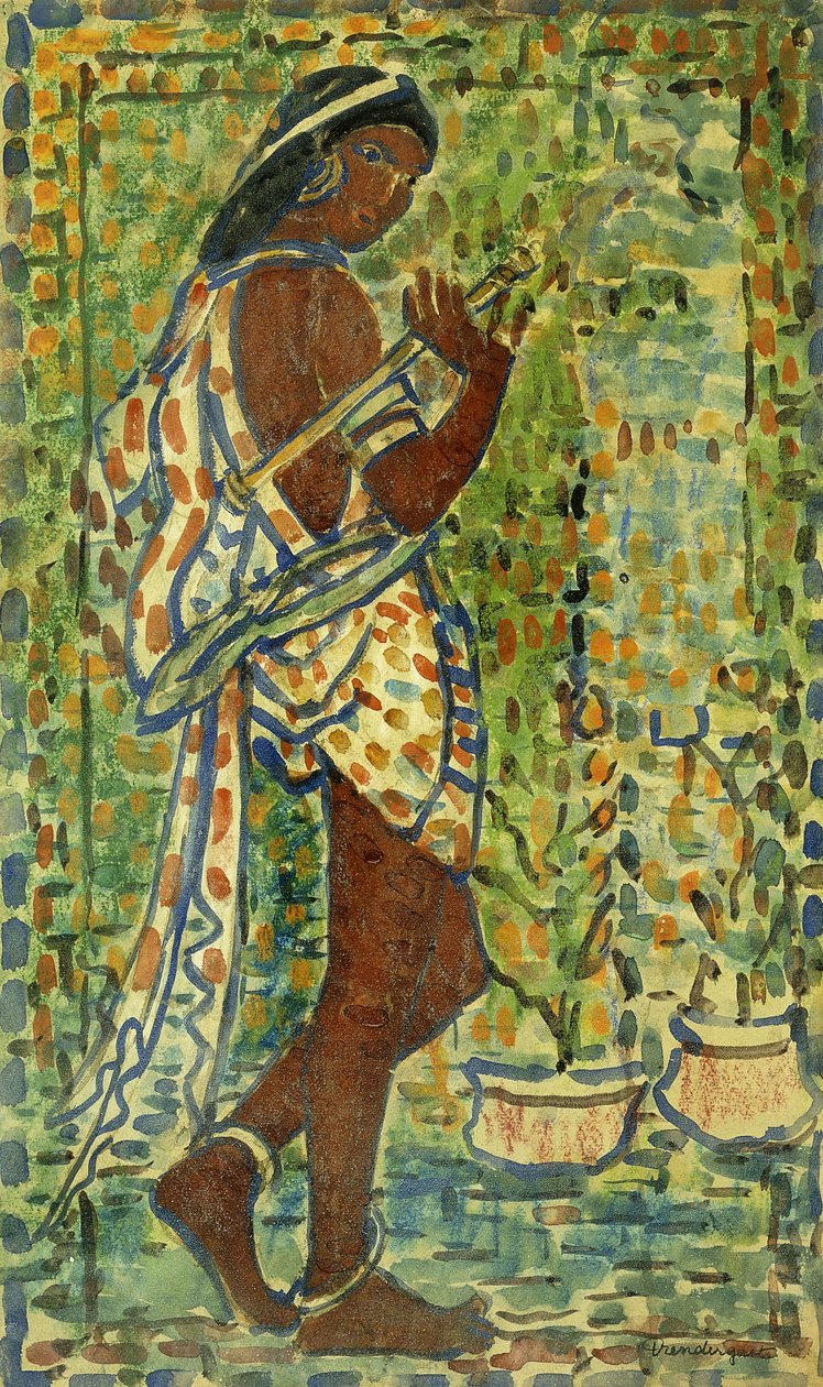 ヒンドゥーダンサー、1910〜1913年 作： モーリス・ブラジル・プレンダーガスト