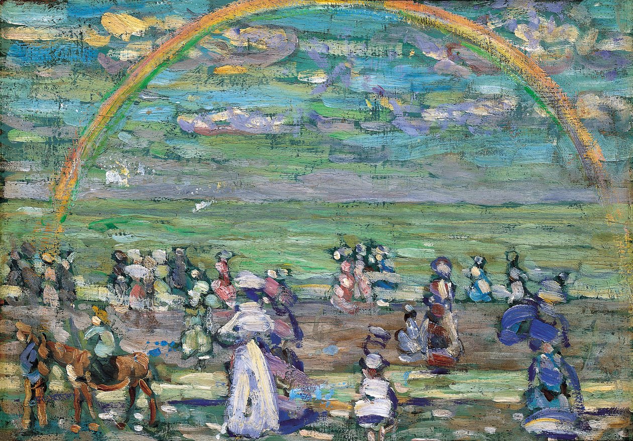 レインボー、1905 作： モーリス・ブラジル・プレンダーガスト