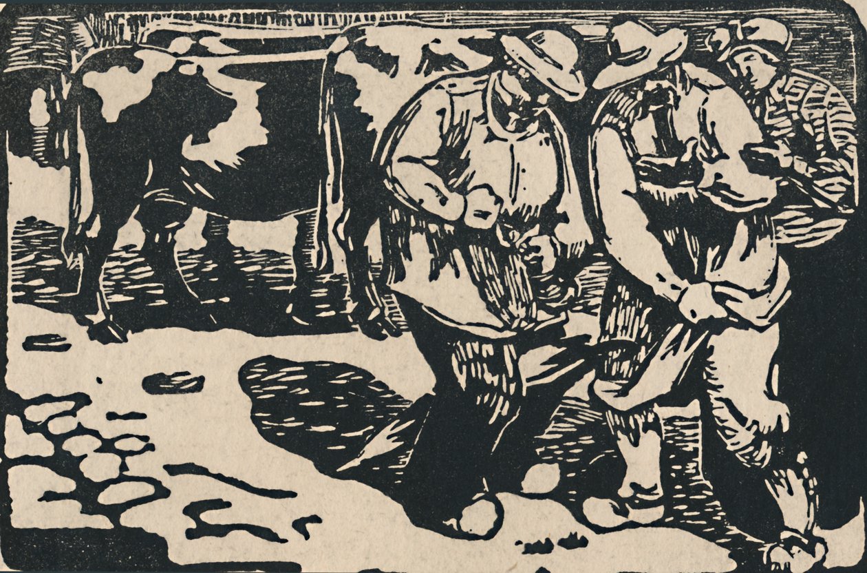 オーヴェルニュマーケット-オーピエデピュイから1919 作： モーリスバスセット
