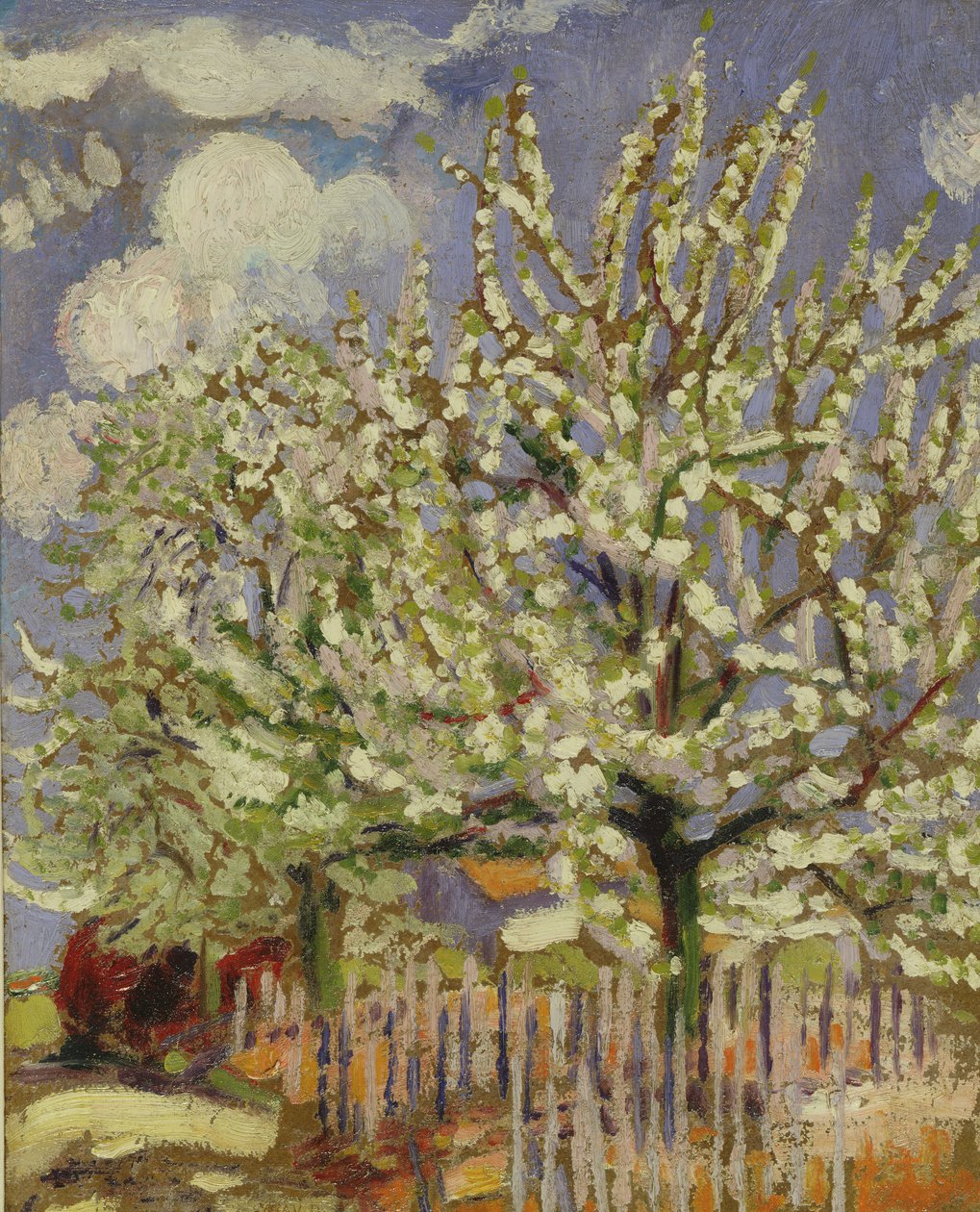 Blossoming Trees、1908（パネル） 作： モーリス・デニス