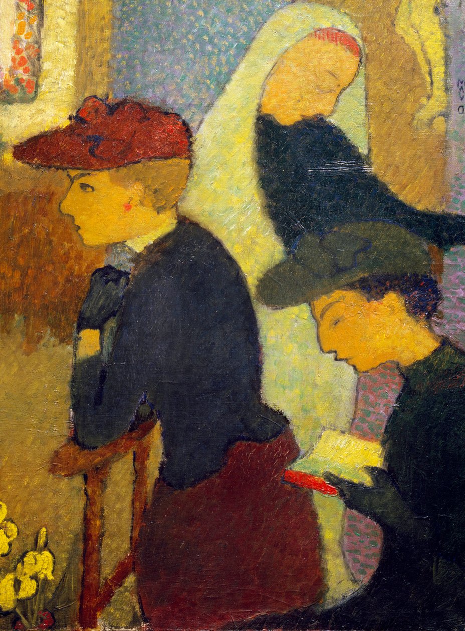 3人の女性モーリス・ドニ（1870-1943）の絵画。個人蔵。