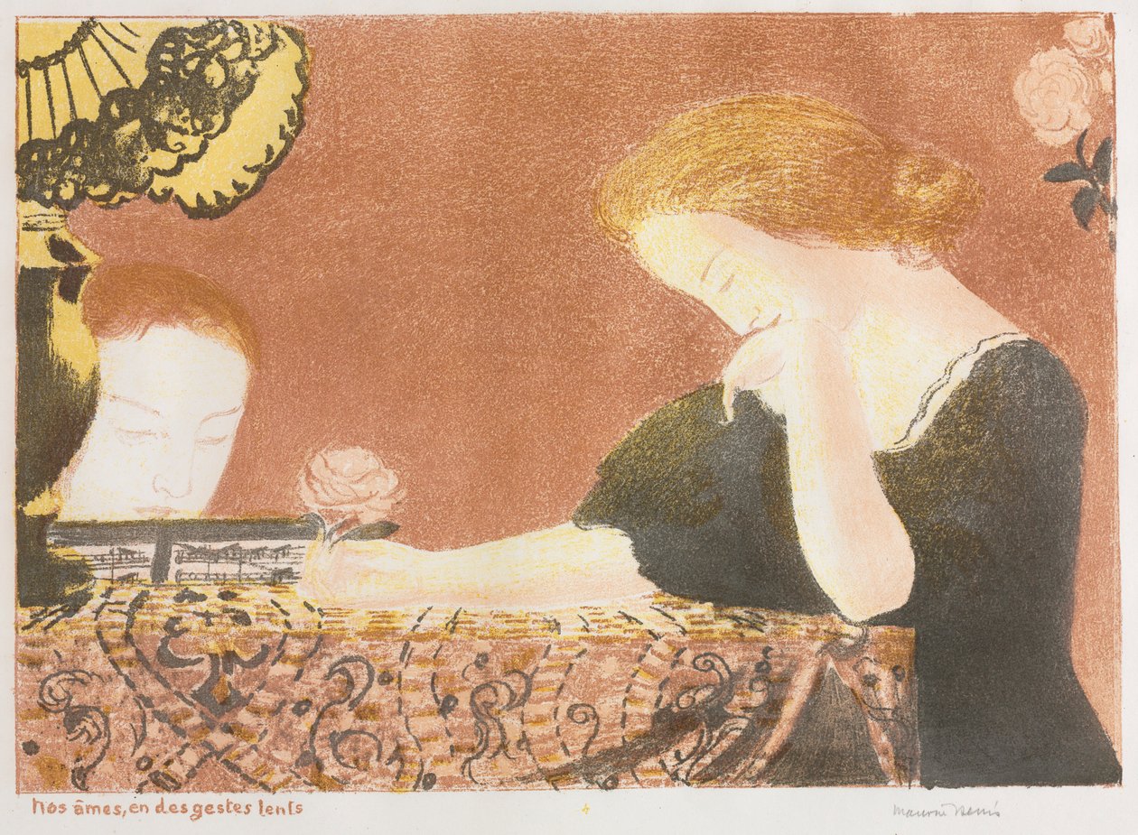 Love：Our Souls、in Slight Gestures、1892-1898 published 1911。 作： モーリス・デニス