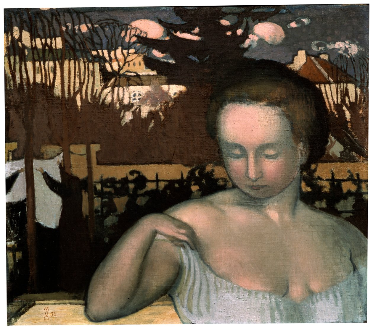 アーティストの妻の肖像、1893年。 作： モーリス・デニス