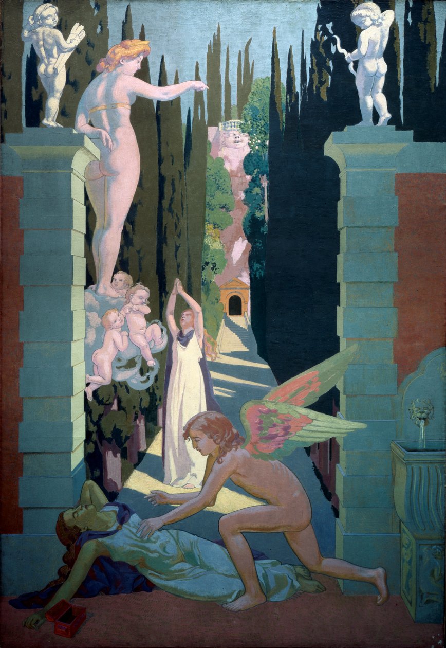 Psyche Panel 4のストーリー。金星の復讐、1908年。 作： モーリス・デニス