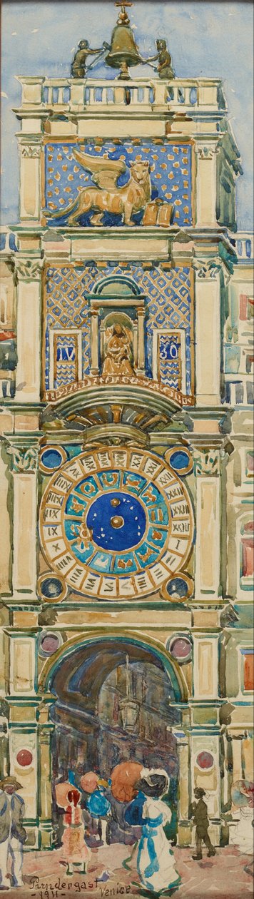 Uhrturm, Markusplatz, Venedig 作： モーリス・プレンダーガスト