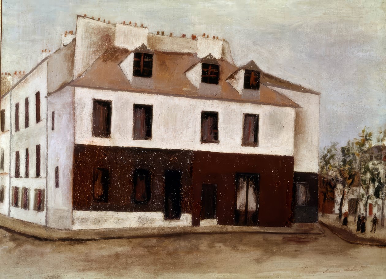 サンテリュテール通り 作： モーリス・ユトリロ