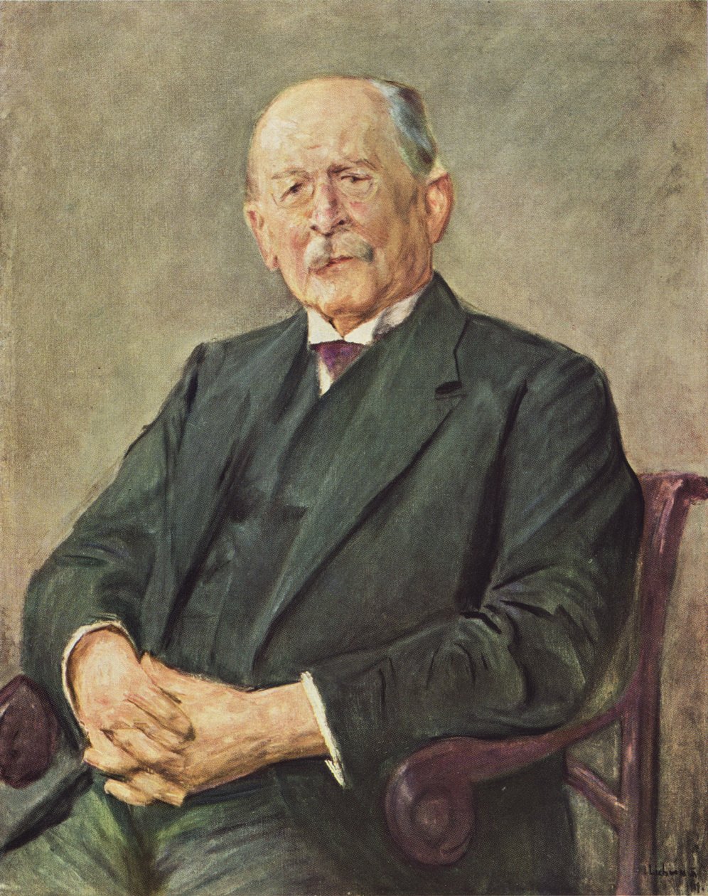 Otto Gerstenbergの肖像 作： マックス・リーバーマン