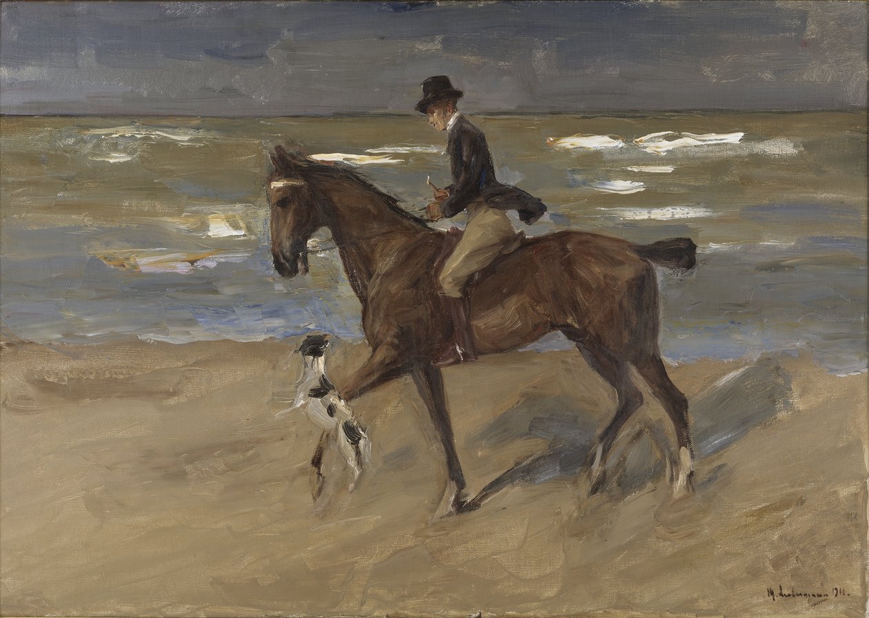 ライダーオンザビーチ、1911 作： マックス・リーバーマン