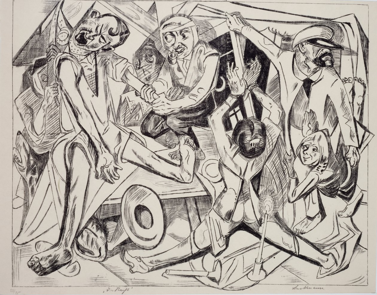 マレパトルス、Max Beckmann (1884-1950) 作、リトグラフ。 20世紀ドイツ。 作： マックス・ベックマン