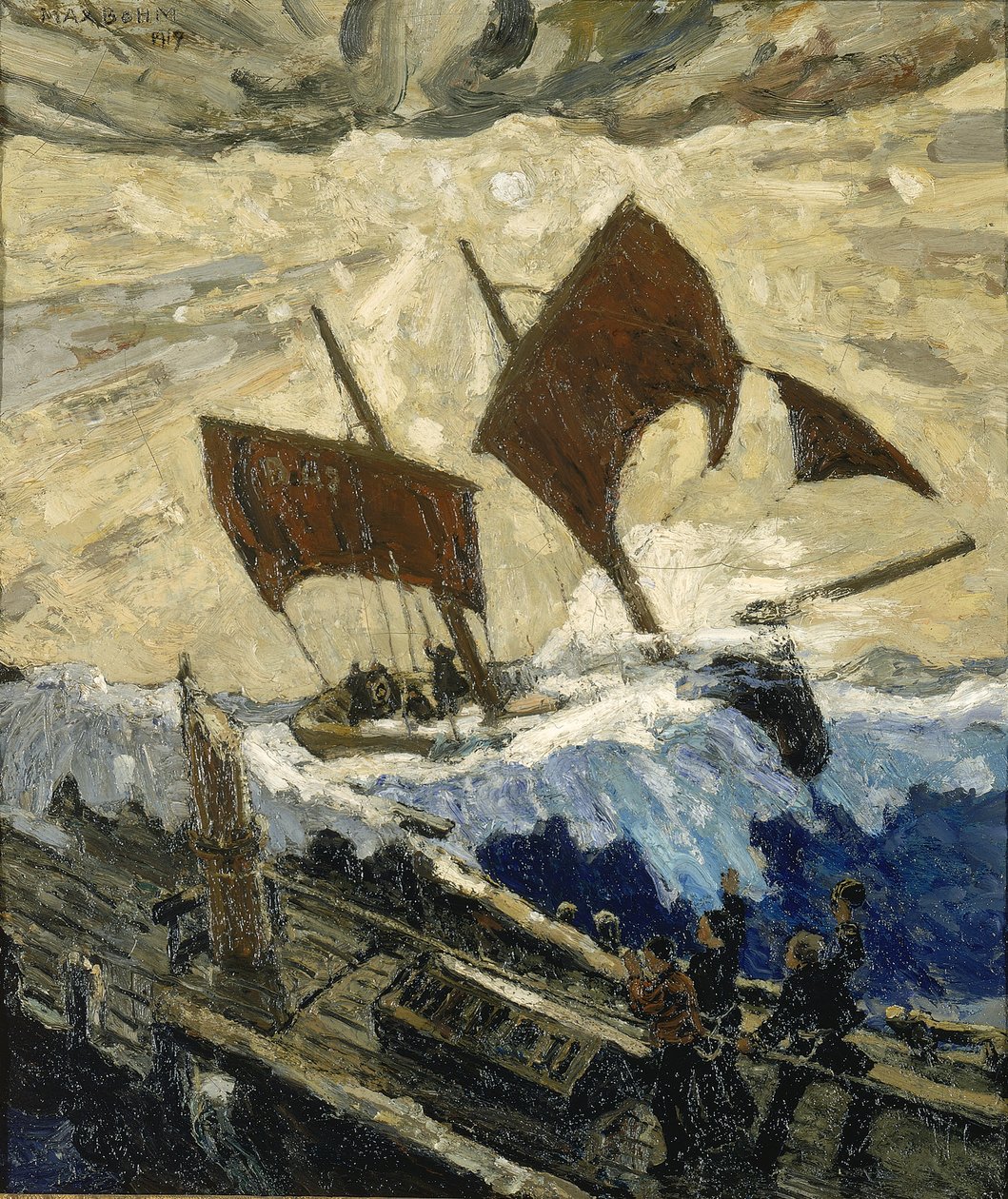 1919年、英仏海峡で起きた事件。 作： マックス・ボーム