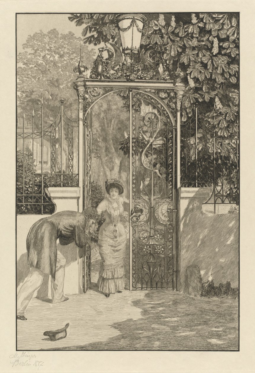 At the Gate Am Thor、1887年。 作： マックス・クリンガー