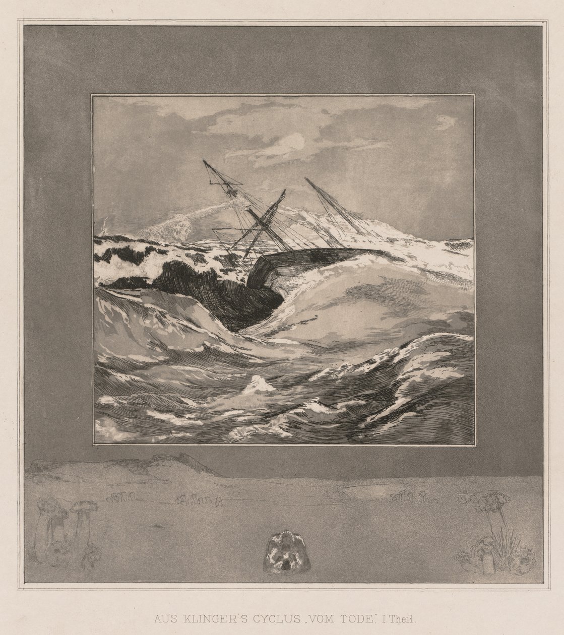 Vom Tode I Opus II、1889、No。 3。 作： マックス・クリンガー