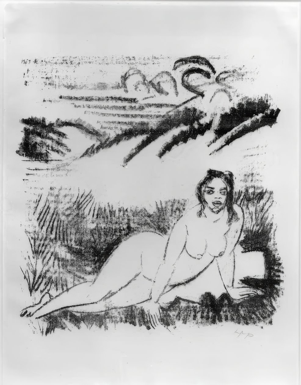 横たわる裸体 作： 