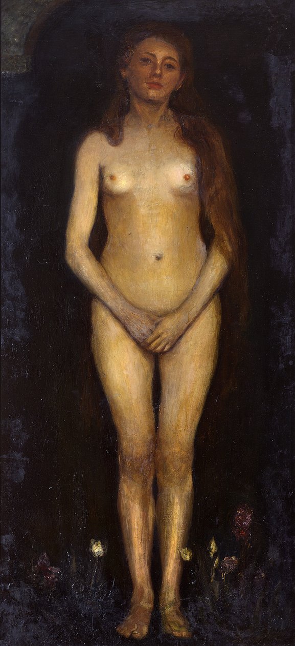 Frau. Linke Tafel des Diptychons „Menschenpaar (Homo Sapiens)“ 作： マックス・スレイボクト