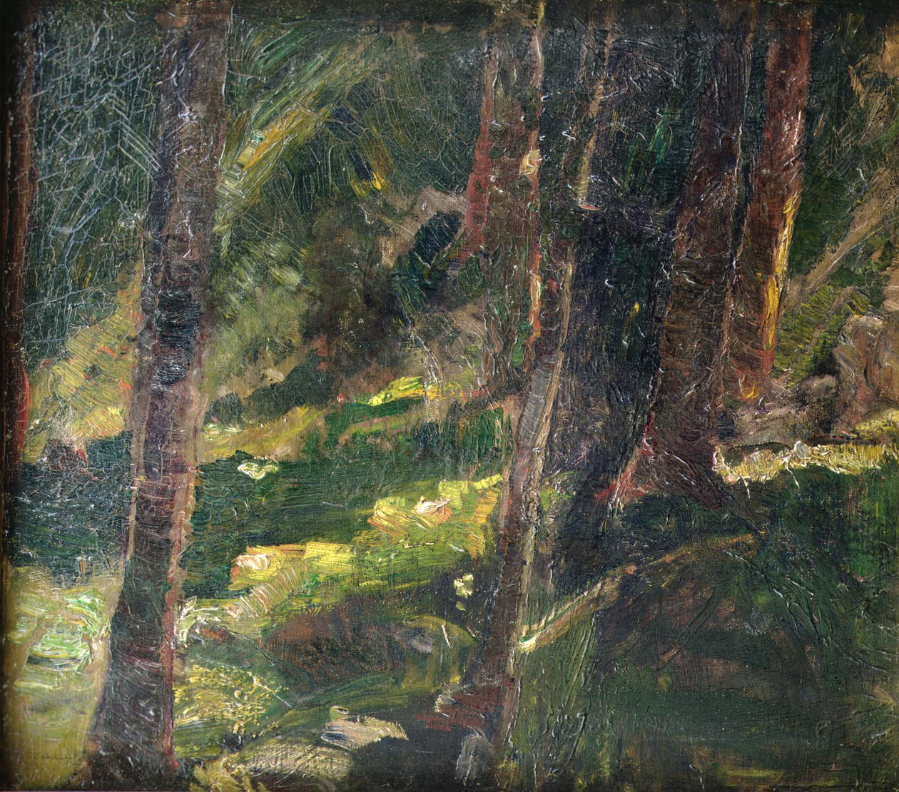 風景（キャンバスに油彩） 作： マックス・スレイボクト