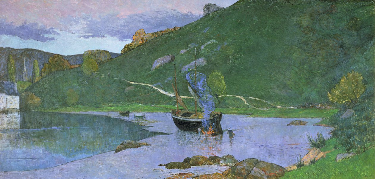 ポンアヴェンの風景、1893-94年 作： マキシム・エミール・ルイス・モーフラ