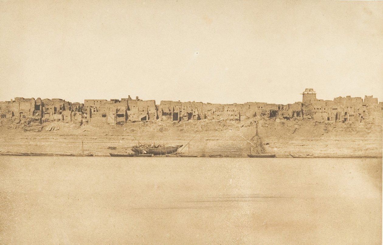 エスネ1号の南端の全景、1849-50年。 作： マキシムデュキャンプ