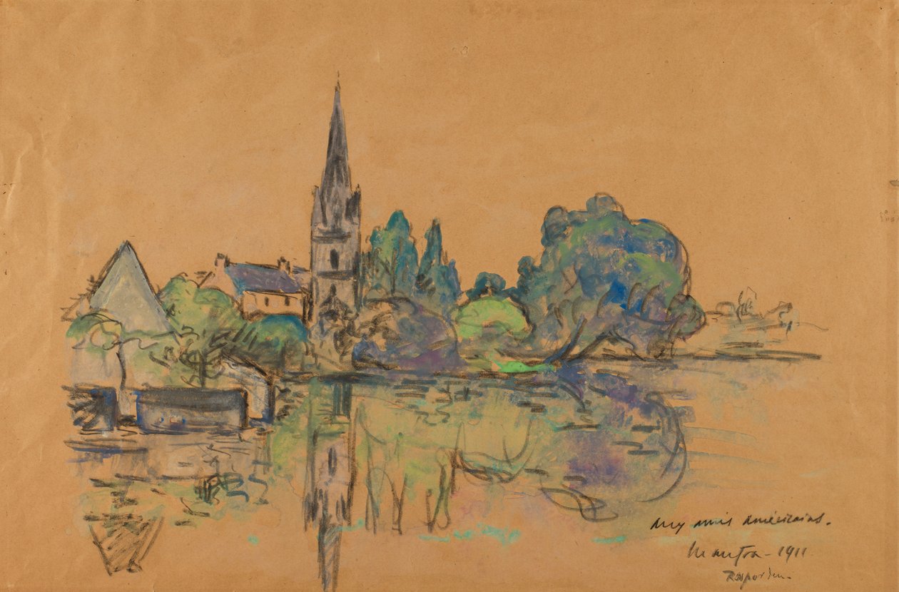 1911年の「風景」。 作： マキシム・エミール・ルイス・モーフラ