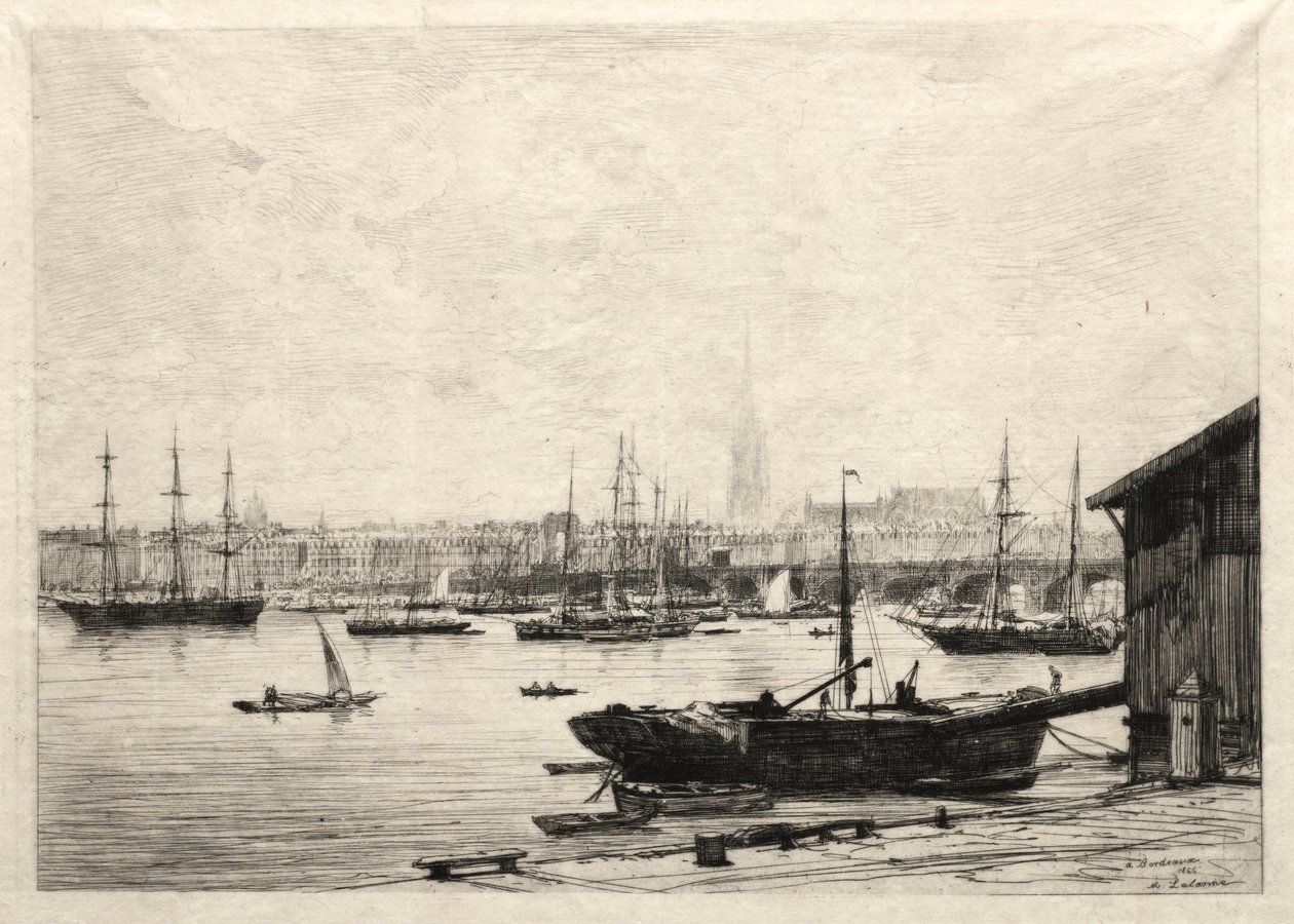 ボルドー、1866年。 作： マキシム・ラランヌ