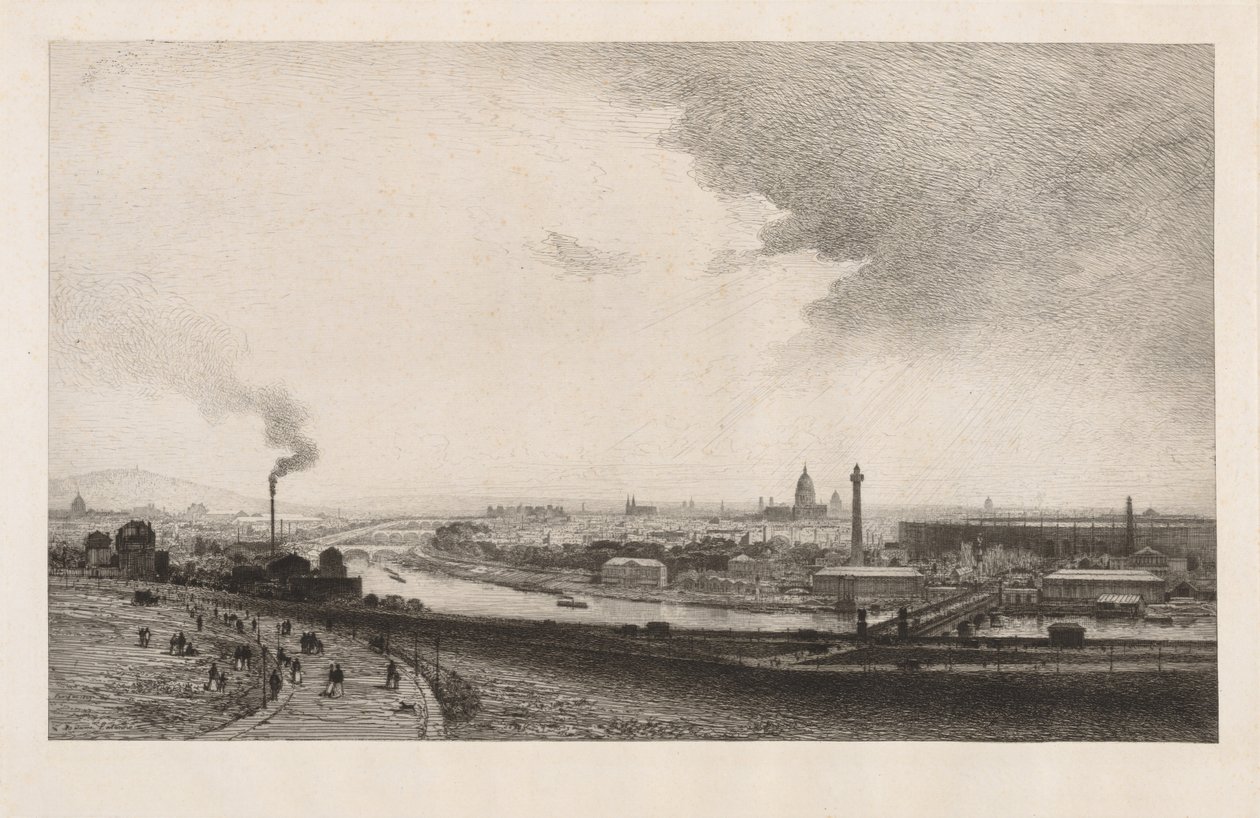 1867年のパリ、トロカデロからの眺め、1867年。 作： マキシム・ラランヌ