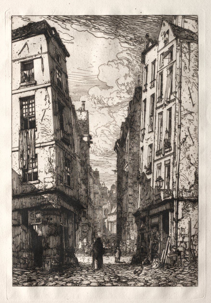 Rue des Marmousets (オールド パリ) 作： マキシム・ラランヌ
