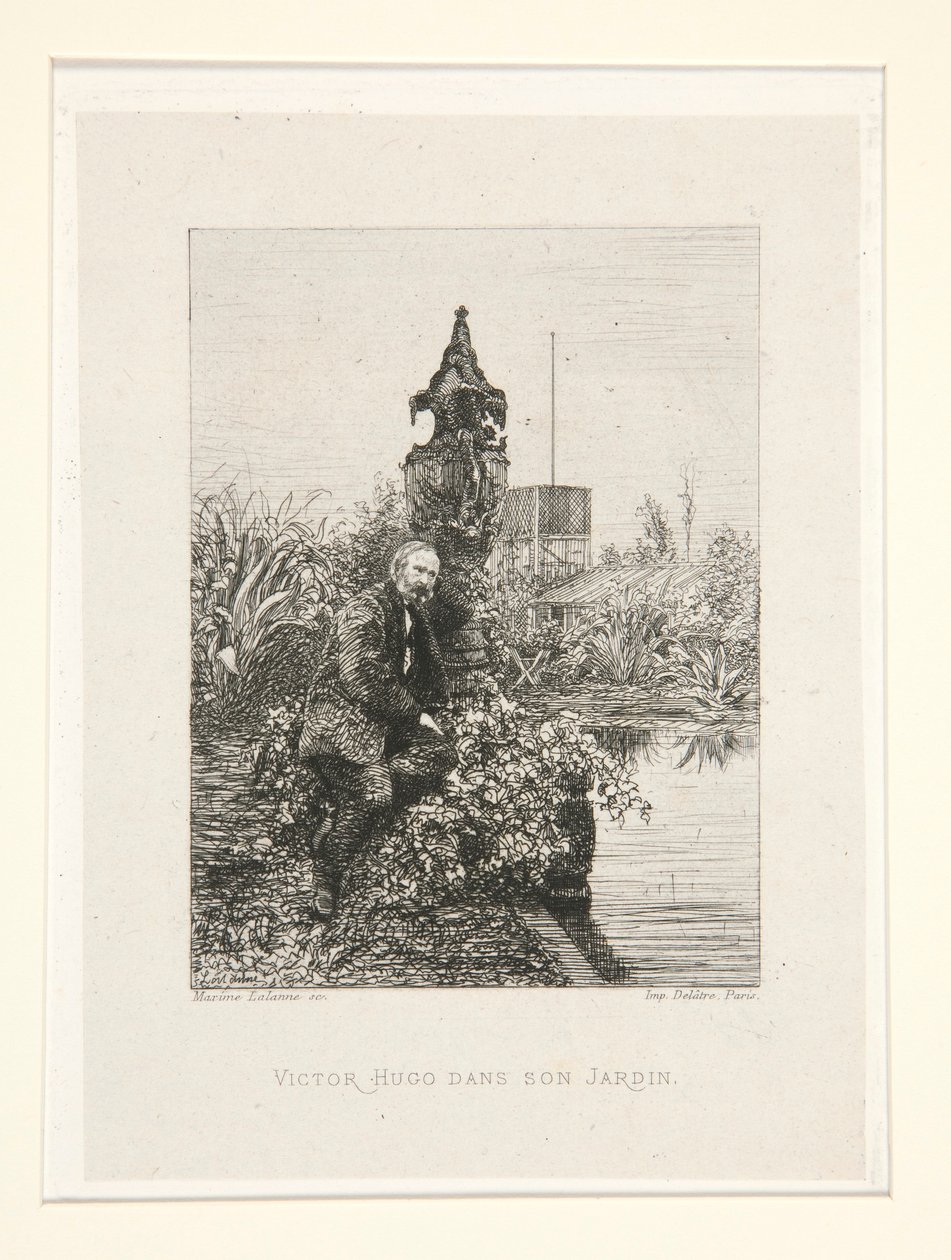 Victor Hugo dans son jardin (Victor Hugo in His Garden), pl. スイート シェ ヴィクトル ユーゴー (Victor Hugo) から 12 作： マキシム・ラランヌ