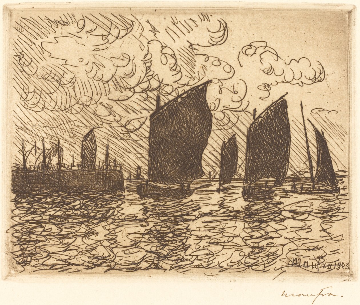 船の帰還 作： Maxime Maufra