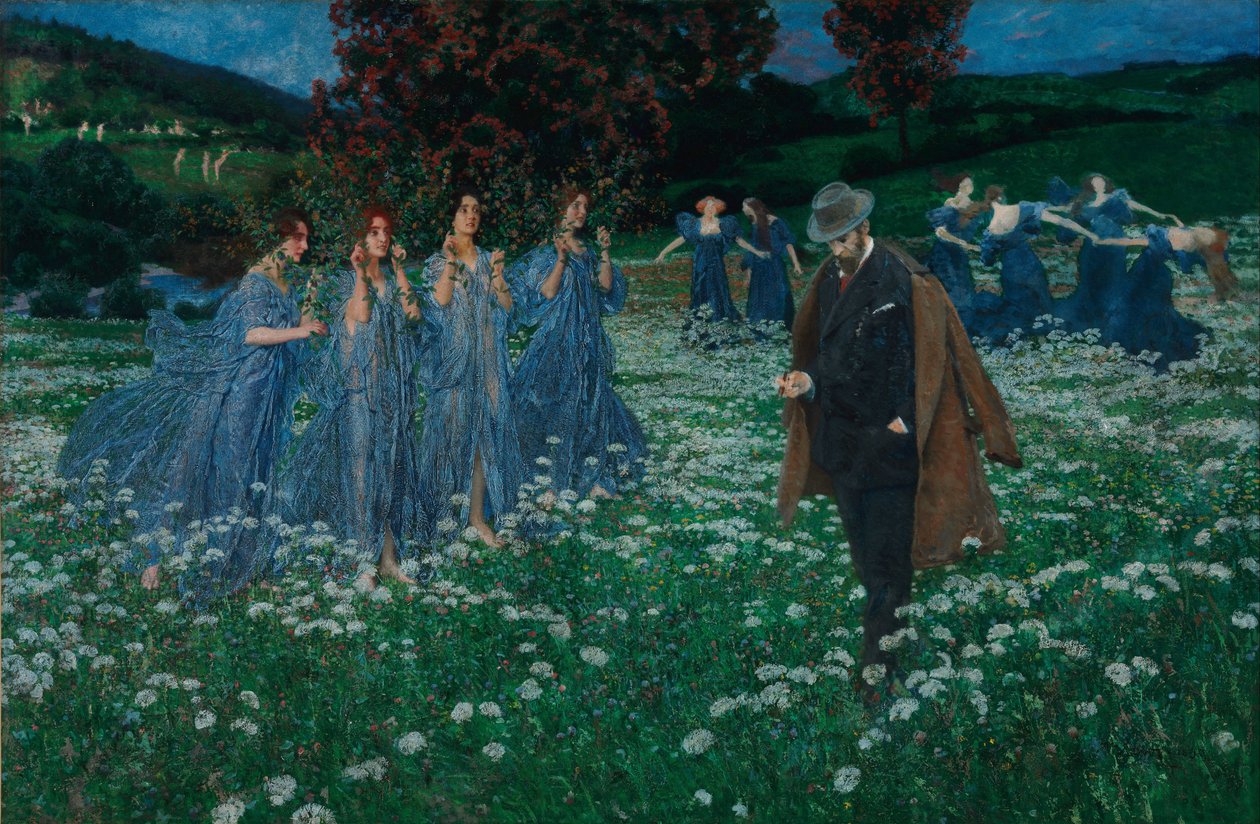 Un monde - A World、Lenz、Maximilian (1860-1948) 作。 キャンバスに油彩 作： マクシミリアンレンツ