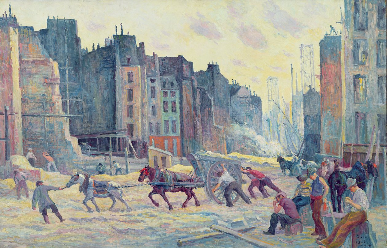 ルーミュール通りで働く、1906-08 作： マクシミリエン・ルース